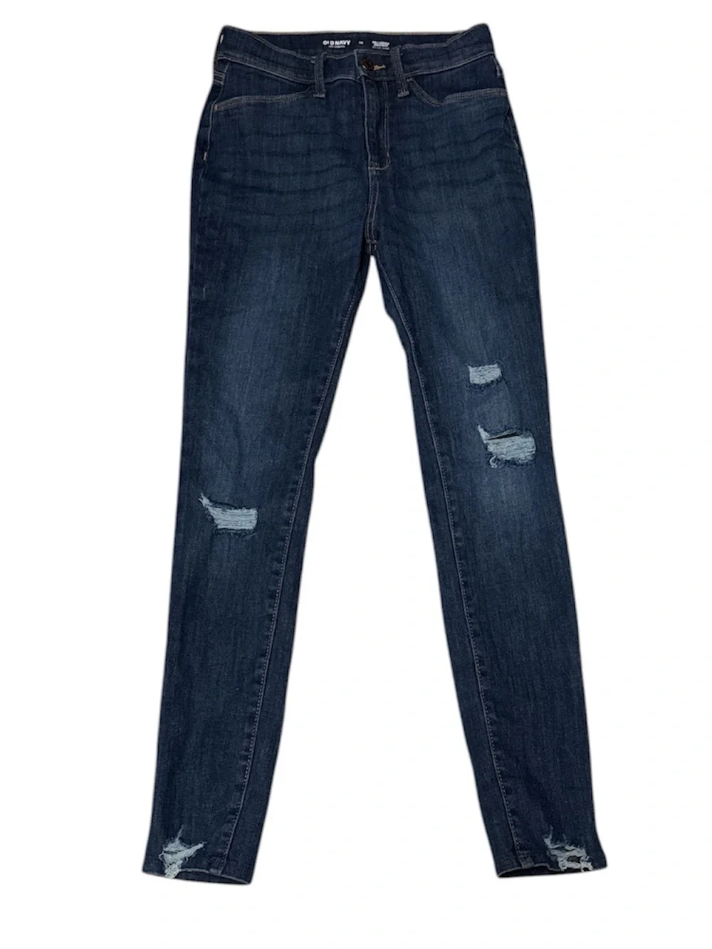 Old Navy Dark Blue Ripped Skinny Jeans